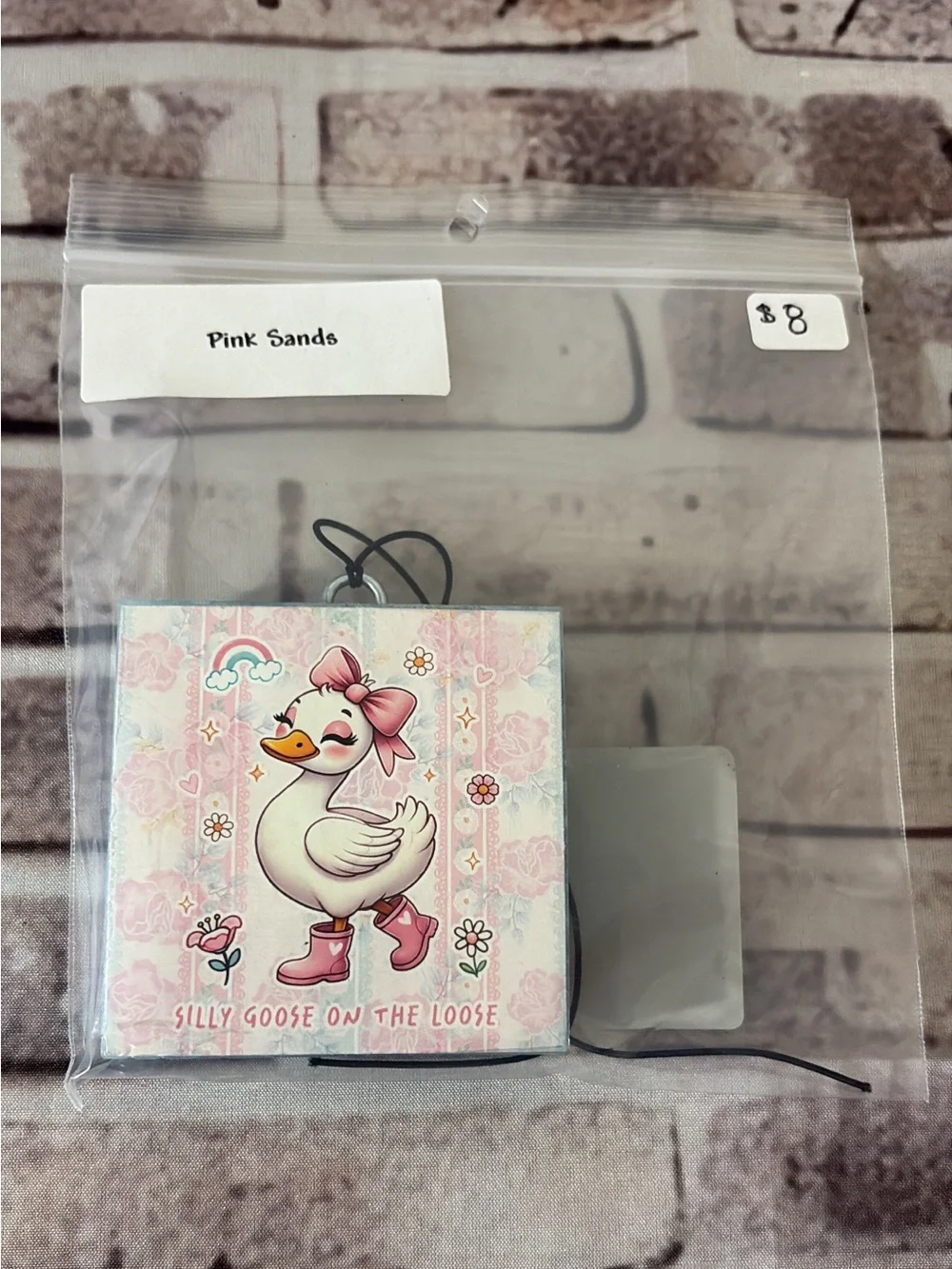 Pink Sands Silly Goose Bird car freshener